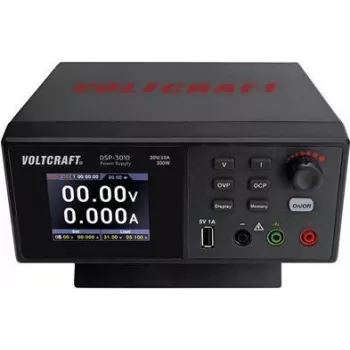 VOLTCRAFT DSP-3010 Laboratorijas barošanas bloks, regulējams 0 - 30 V 0 - 10 A 300 W USB Slave funkcija, 1 izeja (VC-12231815)
