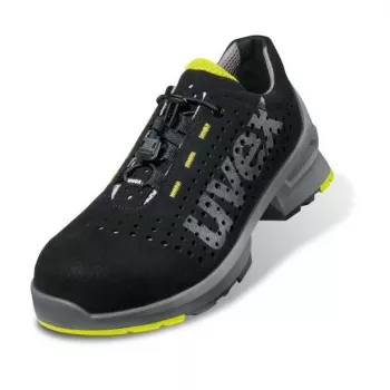 Drošības apavi Uvex 85438 Unisex Adult Black Lime Polyurethane Micro velour