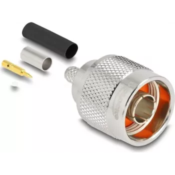 Koaksiālais savienotājs DELOCK N-tipa vīrišķais adapteris 20×30×20 mm (modelis 91766)