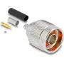Koaksiālais savienotājs DELOCK N-tipa vīrišķais adapteris 20×30×20 mm (modelis 91766)