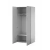 Skapis PAFOS 2D 90x55.5x198.5 cm balts matēts ar 2 plauktiem