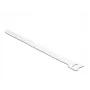 Kabeļu saite ar Velcro DeLOCK 19520 (10 gab., balta, 200 mm x 12 mm)