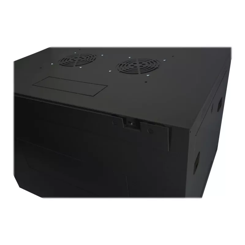 DIGITUS Dynamic Basic DN-19 16-U-EC-SW – 19 inch tīkla skapis sienas montāžai, 16U, melns (RAL 9005)