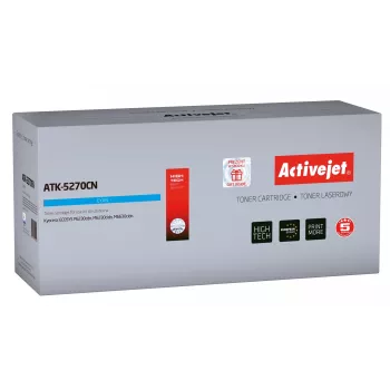 Activejet ATK-5270CN tonera kasetne (aizstāj Kyocera TK-5270C; Supreme; 6000 lpp; ciāna)