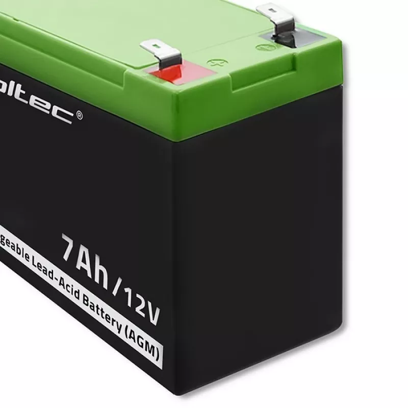 Qoltec 53076 AGM akumulators | 12V | 7Ah | Drošības sistēmām