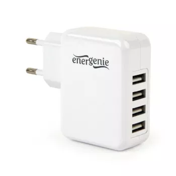 Lādētājs USB universāls balts/4 porti EG-U4AC-02 Gembird