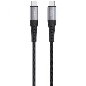 USB kabelis 4smarts 541454 1,5m USB C Melns