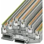 Phoenix Contact Push-In trīslīmeņu spailes bloks PT 2,5-PE/L/L pelēks 1 gab. (3210541)