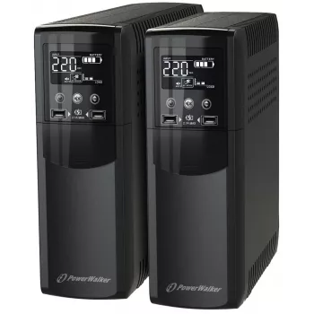 PowerWalker VI 800 CSW IEC nepārtrauktās barošanas avots (UPS) Line-Interactive 0.8 kVA 480 W 8 AC kontaktligzdas