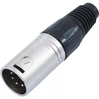 5-pin XLR savienotājs Omnitronic 30208420 — vīrišķais/mātītes audio savienotājs balansētiem signāliem