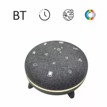 Portatīvais skaļrunis MANTA SPK03-GR Szumi-GO — zaļš, Bluetooth, mazuļu miega skaņas, taimeris, RGB fona apgaismojums, 12,5×7,5×12,5 cm