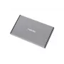 Ārējais HDD/SSD korpuss NATEC Rhino GO — 2.5 collu SATA, 9.5 mm, USB 3.0, alumīnijs, pelēks, līdz 4 TB