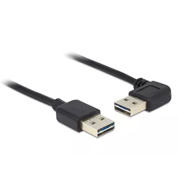 USB kabelis DeLOCK 85176 USB 2.0 0.5 m Melns