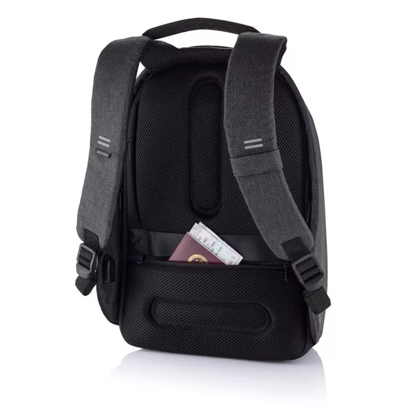 Mugursoma XDDESIGN P705.291 Antracīta — 18 L, nodalījumi klēpjdatoram un planšetei, fiksējams galvenais rāvējslēdzējs