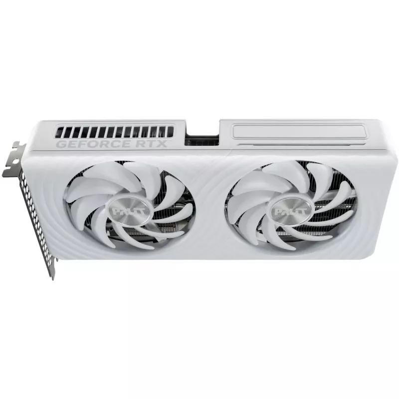Videokarte Palit GeForce RTX 5060 Ti White OC — GeForce RTX 5060 Ti, 16 GB GDDR7, 128 bitu, PCIe 5.0, 2407 MHz