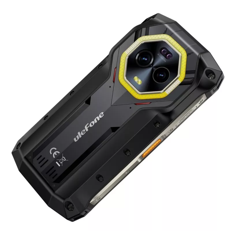 Ulefone Armor Mini 20 viedtālrunis, 4,7 collu, Helio G99, 8GB RAM, 256GB, 6200 mAh, Android 14, melns