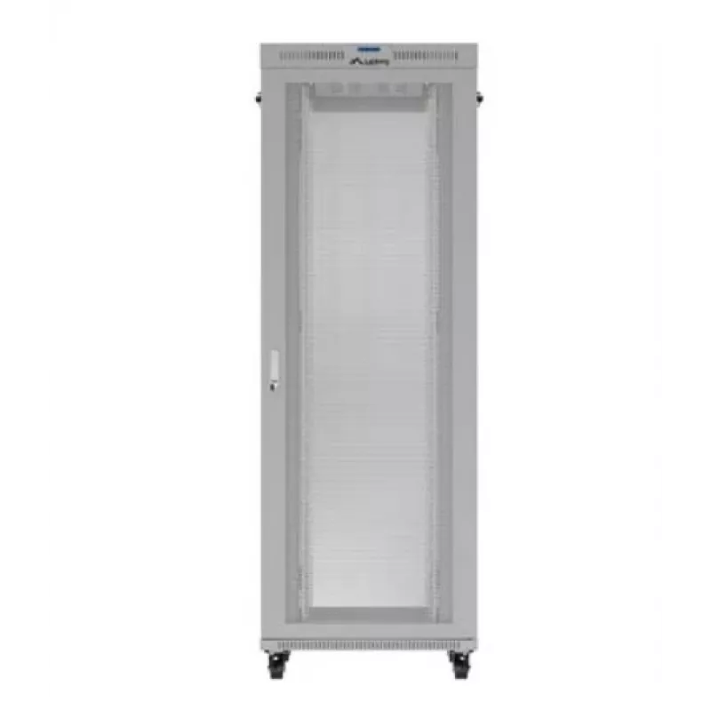 19 collu skapis LANBERG FF01-8047-23SL 47U 800x1200 mm Pelēks ar perforētām durvīm