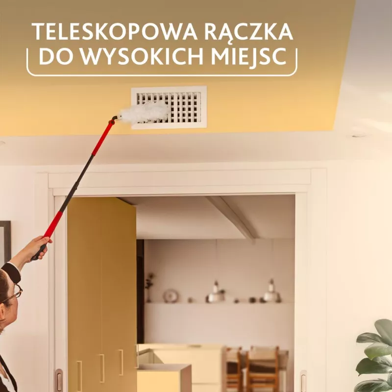 Vileda putekļu slotiņa ar garu kātu + 1 Flex&Catch uzgalis