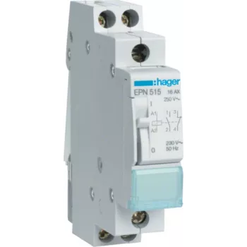 Tālvadības slēdzis HAGER EPN515 1 NC+1S 230V