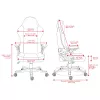 Deltaco DC130 Gamingstuhl Soft Woven Mesh melns (GAM-180)