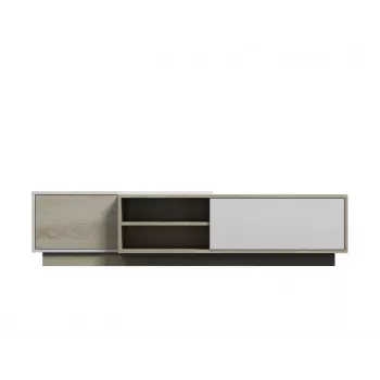 Cama TV skapis SIGMA1 180 sonomas ozols/balts glancēts
