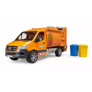 BRUDER modelis MB Sprinter pašvaldības atkritumu savācējs BR-02682, mēroga rotaļlieta