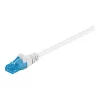 Goobay CAT 6a U/UTP CU 1m balts