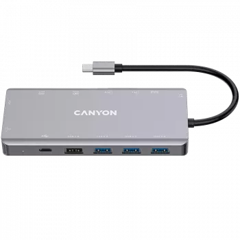 Canyon USB-13-in-1 HUB USB-C 2xHDMI 4xUSB 2xUSB-C RJ45 VGA