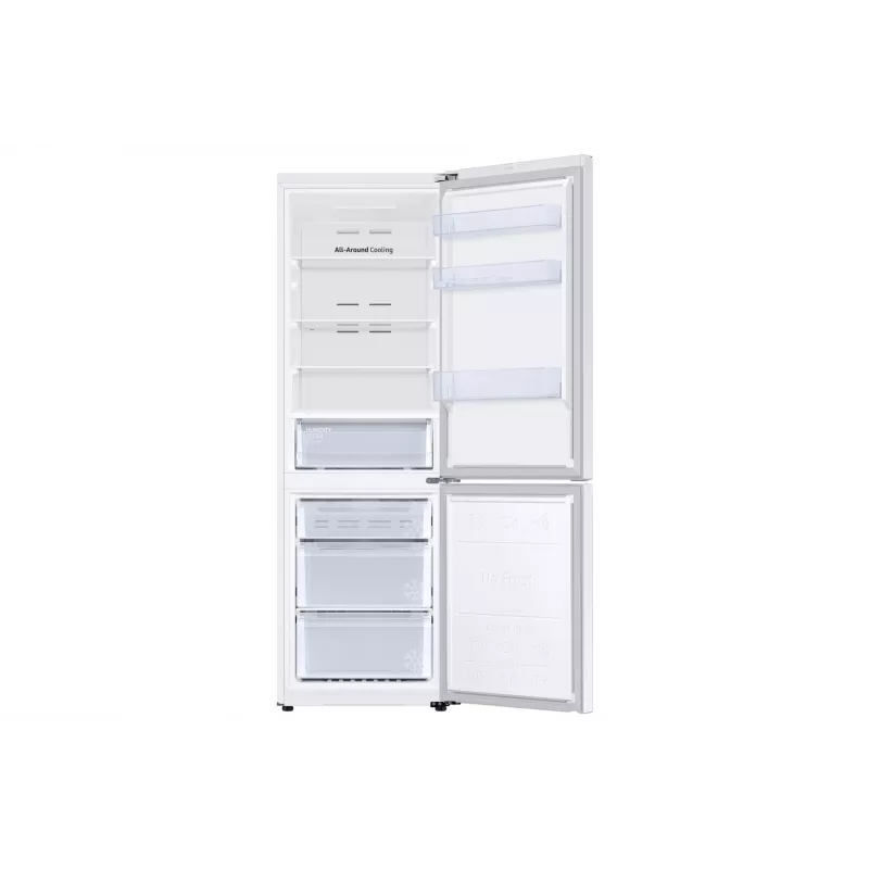 Samsung Ledusskapis RB34C670EWW/EF, 185.3cm, 344l, E klase, saldētava 114l, ledusskapja daļa 230l