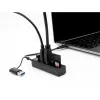 3 Port USB 3.2 Gen 1 Hub + SD und Micro SD Card Reader mit USB Type-C oder USB Typ-A Anschluss, USB-Hub