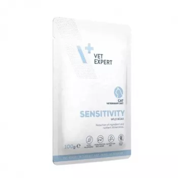 Slapjā barība kaķiem VETEXPERT Veterinary Diet Sensitivity paciņa 100 g — mežacūka, bezgraudu, pieaugušiem