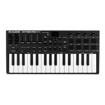 M-AUDIO Oxygen Pro Mini MIDI tastatūra 32 taustiņi USB Melna