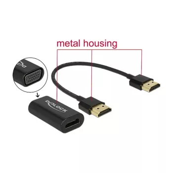 Kabelis HDMI/VGA DeLOCK 65667 0.15m