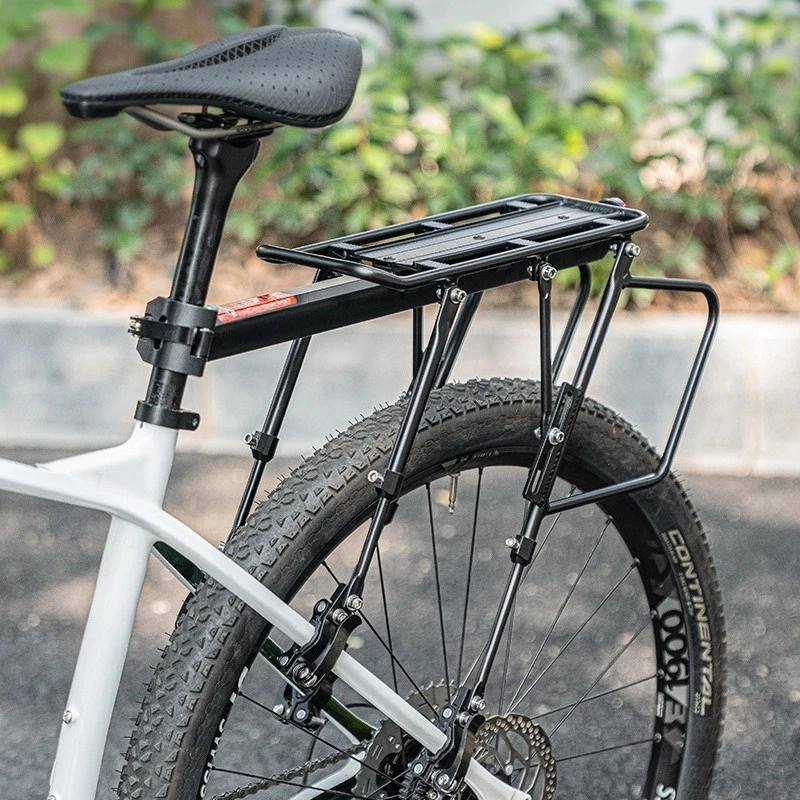 Rockbros 33210004001 melns velosipēda bagāžnieks ar plauktu
