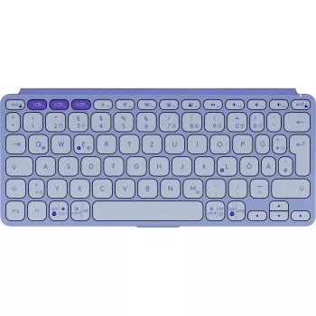 Logitech Keys-To-Go 2, Flieder, Bluetooth, vācu izkārtojums, 920-012966