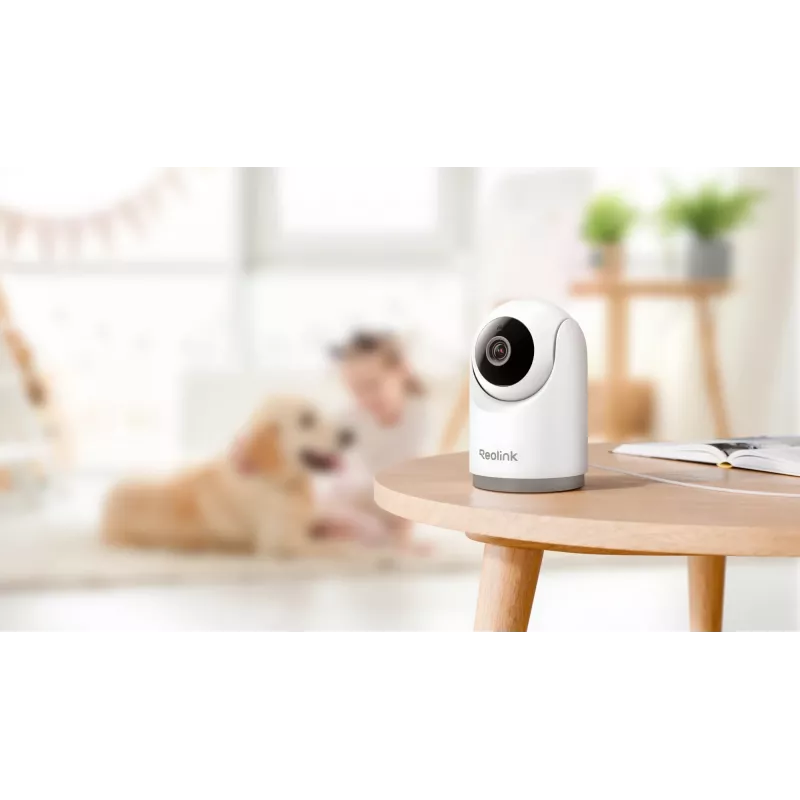 IP drošības kamera Reolink E331 — griestu/galda iekštelpu kamera, 2880×1616, 4 mm objektīvs, 87.5° horizontāls, Wi‑Fi