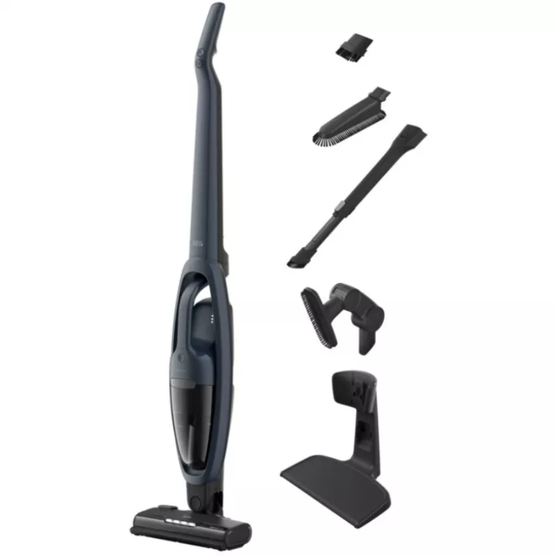 AEG Clean 5000 AS52CB18DB bezvadu kāta putekļsūcējs, 0,3 l, džinsa zilā krāsā