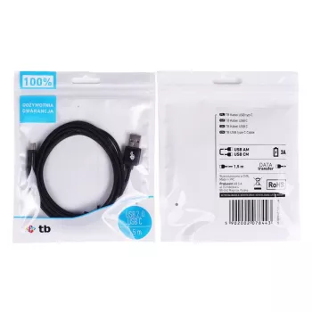 TB USB - USB C kabelis 1,5 m melns (AKTBXKUCSBA150B)