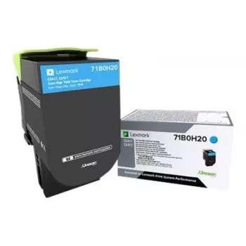 Tonera kasetne Lexmark 71B0H20 ciāna (3500 lpp.) CS/CX4/517 sērijai