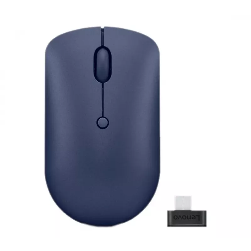 Bezvadu optiskā pele Lenovo 540 RF, ambidekstrāla, 2400 DPI, 2,4 GHz USB-C uztvērējs, zila