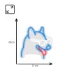 MANTA Neon Lights Dog with Glasses Manta SNL69MT — dekoratīvā LED neona stila sienas gaisma