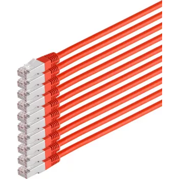 Tīkla kabelis ShiverPeaks 75711-H0.25R-SET10 CAT6 S/FTP PIMF, 10 gab.