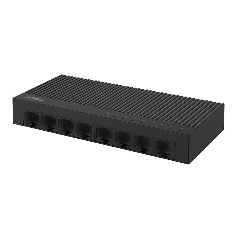 8 portu LAN slēdzis IMOU SF108C 100 Mb/s — nepārvaldāms 8x 100 Mbps Ethernet porti