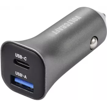 VOLTCRAFT CPS-38W/2 VC-RA381 VC-13990870 Auto lādētājs USB-C, 2x USB-A, 3 A