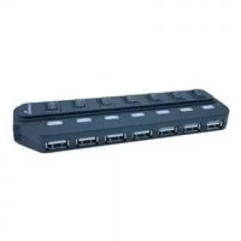 MediaRange MRCS504 - USB centrmezgls - 7 x USB 2.0 - Galddatora modelis (MRCS504)