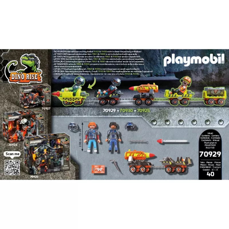 Playmobil Dinos 70929 Darbības/ Piedzīvojumu Spēļu Komplekts Daudzkrāsains Vecumam 5-10