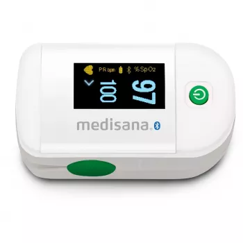 Medisana PM 100 Connect pulsa oksimetrs, pelēks/balts