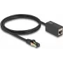 DeLOCK tīkla pagarinātāja kabelis RJ45 spraudnis uz RJ45 ligzdu Cat.8.1 S/FTP 1 m melns