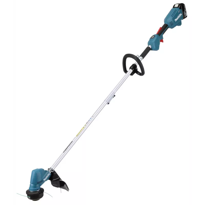 Makita DUR192LRT1, zāles trimmeris, J-veida rokturis, 6000 RPM, melns, tirkīzzils, 30 cm, 87,8 dB