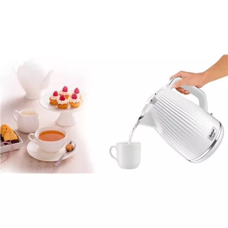 Tējkanna Tefal KO250130 — 1.7 L, 2400 W, balta